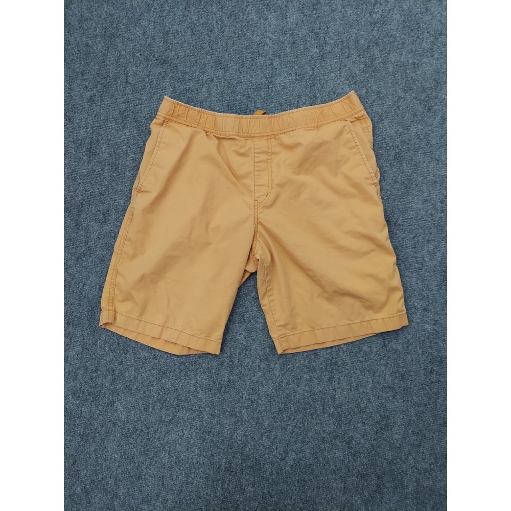 Uniqlo Shorts Mens Medium Brown Pull On Drawstring Cotton Lightweight Pockets
